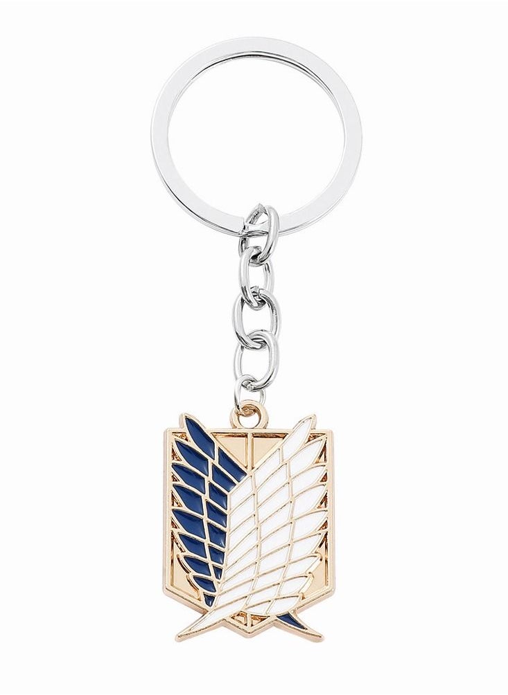 Generic - 4 Attack On Titan Key Chain Pendant Keyring Kawaii Badge Keychains - Image 1