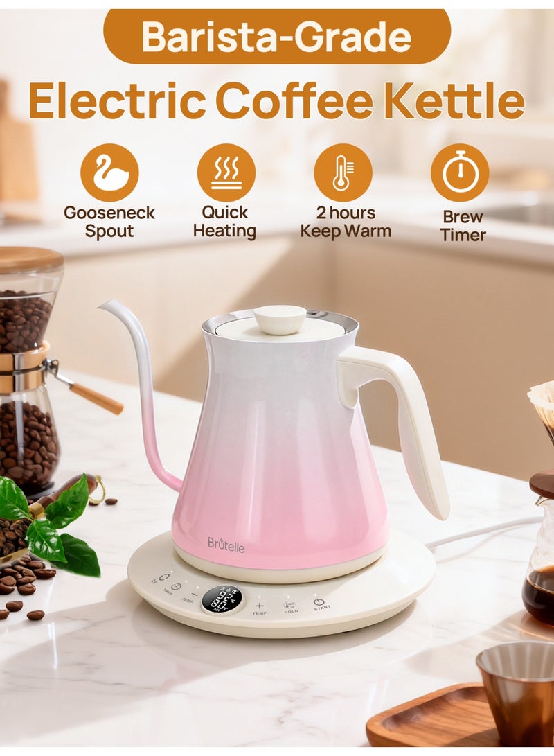 بريتيل غلاية القهوة الكهربائية V60، غلاية ذات عنق طويل، 800 مل، 1200 واط، تسخين سريع، من الفولاذ المقاوم للصدأ 304 - Image 2