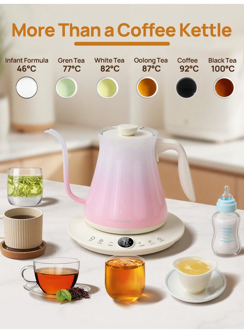 بريتيل غلاية القهوة الكهربائية V60، غلاية ذات عنق طويل، 800 مل، 1200 واط، تسخين سريع، من الفولاذ المقاوم للصدأ 304 - Image 5