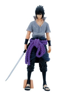 Anime Naruto Uchiha Sasuke Action Figure, Sword of Kusanagi Sasuke Model Figure Statue, PVC Character Model Toys, Collection Gift Creative Cartoon Toy for Boys and Girls 27cm