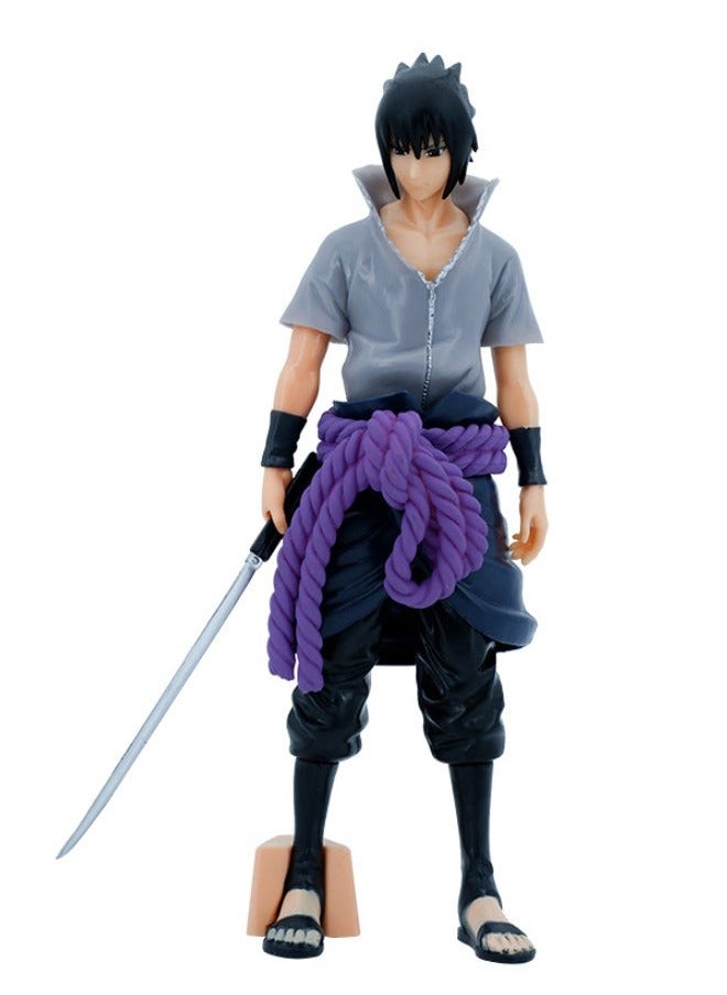 Generic - Anime Naruto Uchiha Sasuke Action Figure, Sword of Kusanagi Sasuke Model Figure Statue, PVC Character Model Toys, Collection Gift Creative Cartoon Toy for Boys and Girls 27cm - Image 1