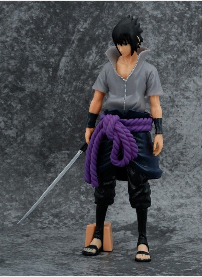Generic - Anime Naruto Uchiha Sasuke Action Figure, Sword of Kusanagi Sasuke Model Figure Statue, PVC Character Model Toys, Collection Gift Creative Cartoon Toy for Boys and Girls 27cm - Image 1