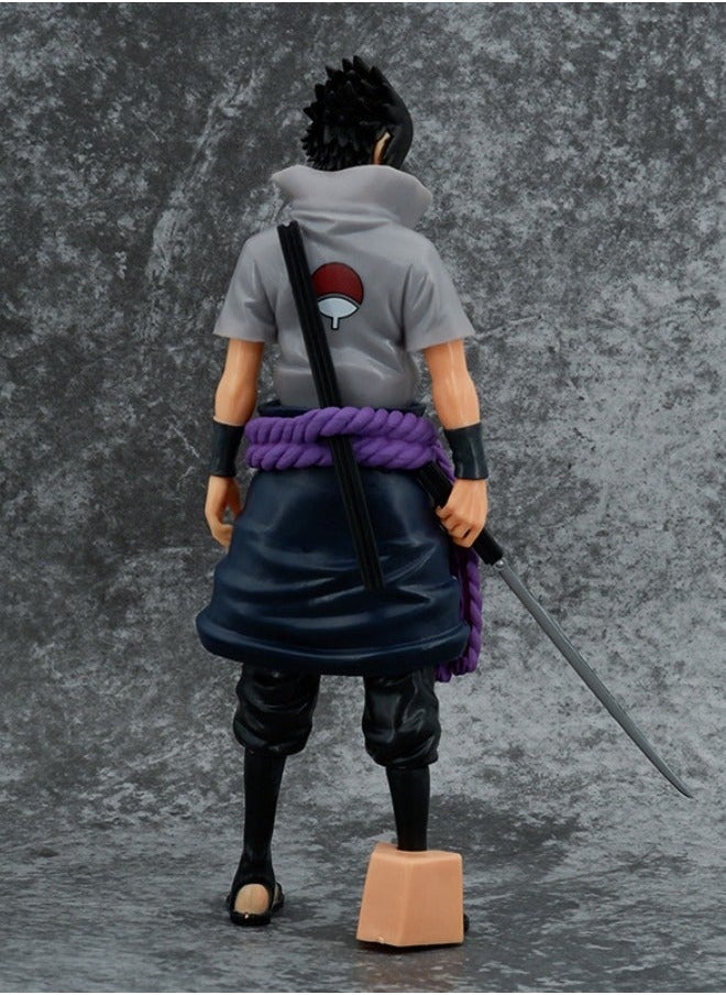 Generic - Anime Naruto Uchiha Sasuke Action Figure, Sword of Kusanagi Sasuke Model Figure Statue, PVC Character Model Toys, Collection Gift Creative Cartoon Toy for Boys and Girls 27cm - Image 1
