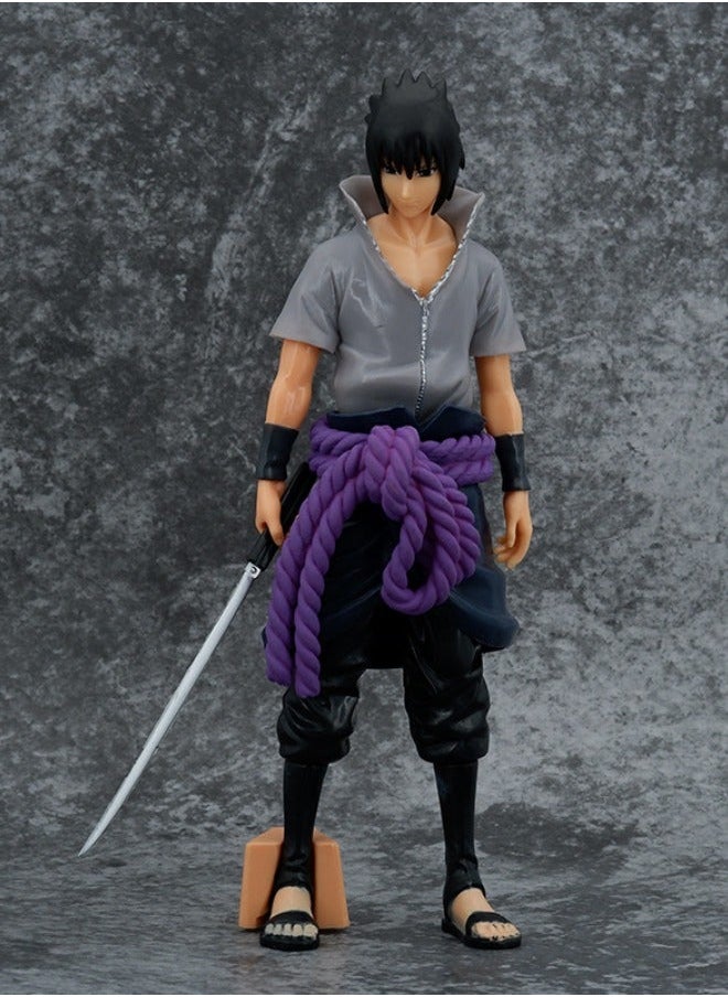 Generic - Anime Naruto Uchiha Sasuke Action Figure, Sword of Kusanagi Sasuke Model Figure Statue, PVC Character Model Toys, Collection Gift Creative Cartoon Toy for Boys and Girls 27cm - Image 1