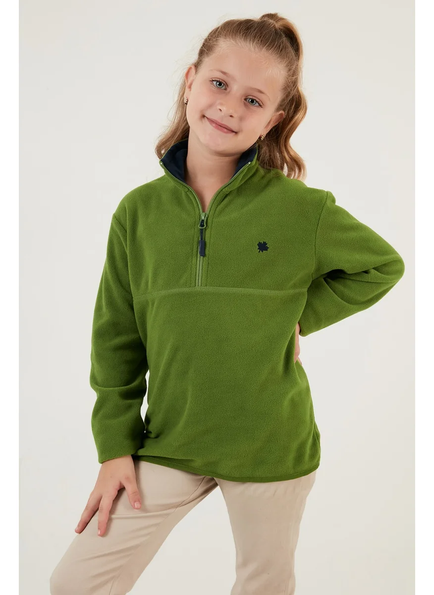 Lela Soft Textured Zippered Stand-Up Collar Winter Polar Children's Fleece 5905002