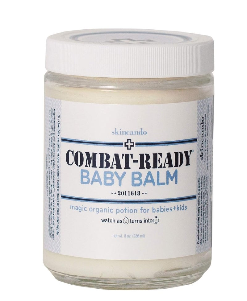 Skincando Combat Ready BABY BALM  8oz By Skincando  All Natural  Moisturizer for Babies  Diaper Rash  Eczema  Cradle Cap  Dry Skin - Image 1