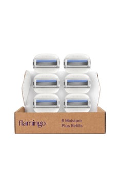 FLAMINGO Flamingo Moisture Plus Razor Blades for Women Moisture Plus Razor Blade Refills 6 Razor Blade Refills 