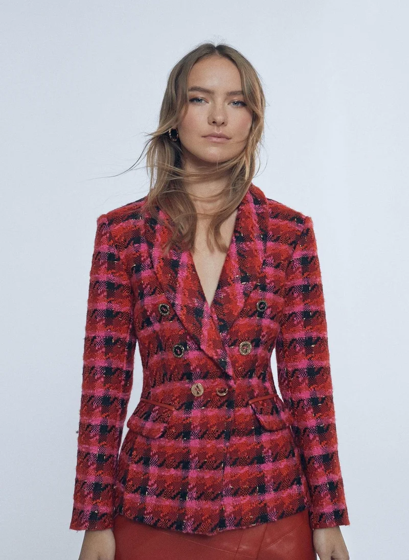 Lola Casademunt Fitted tweed blazer