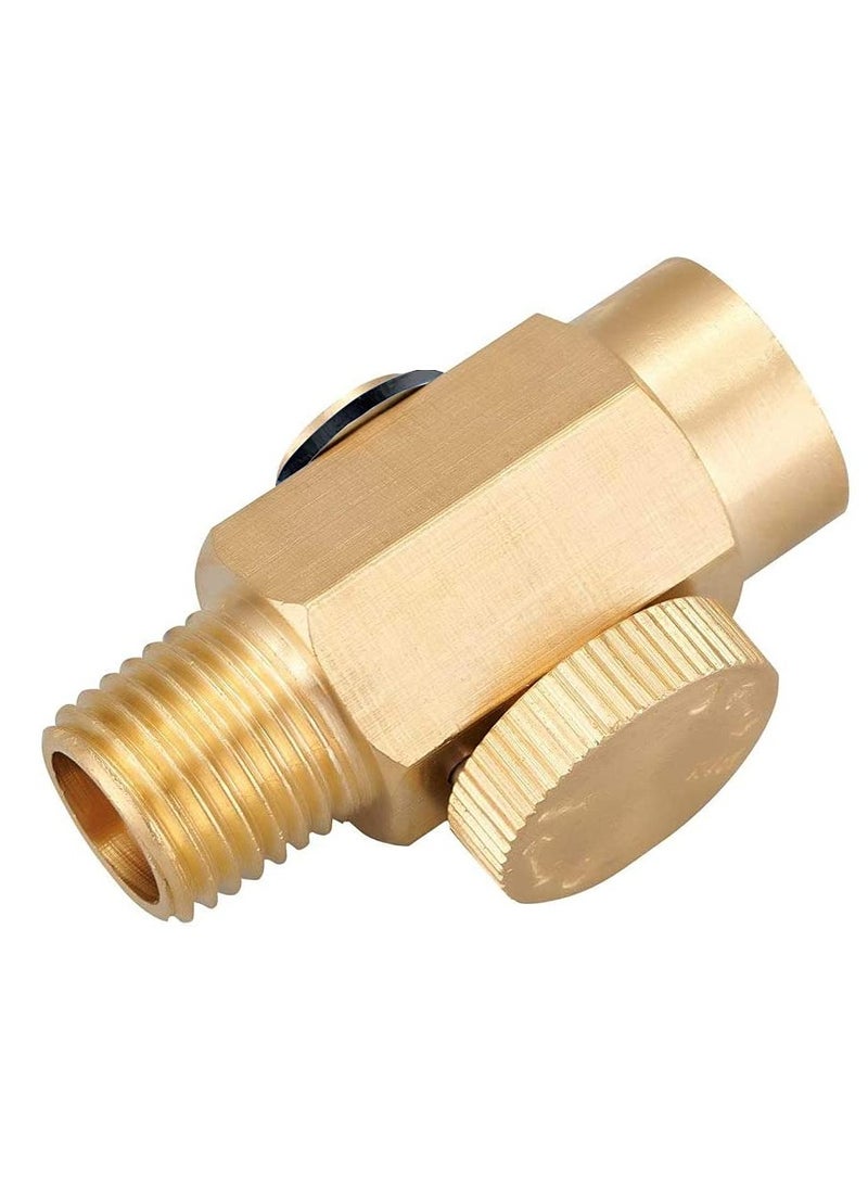 Brass Air Flow Regulator Valve 1/4 NPT Male to Female Fitting for Compressor Control  - Image 2