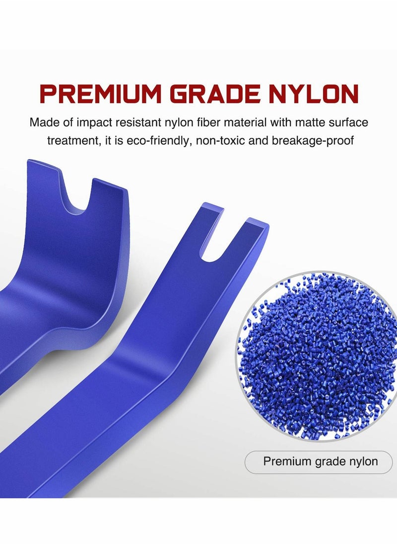 KASTWAVE 5PCS Pry Off Removal Tool Car Blue Set, Fastener Removal Tool Car Tool - Easy to Remove Car Stereo, Door Panel, Fastener, Mold, Dashboard  - Image 3