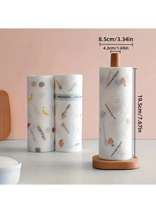 Reusable Washable Paper Towels Roll Dual Use Kitchen And Party Cleaning Vibrant Pattern - Image 4