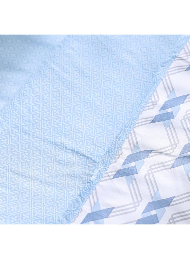 DANUBE HOME Danube Home Bliss 6 Piece King Comforter Set 240x260 cm Lt. Blue | Cotton /Viscos -180 Thread Count Breathable Bedding Sheet And Pillow Cases For Bedroom  - Image 2