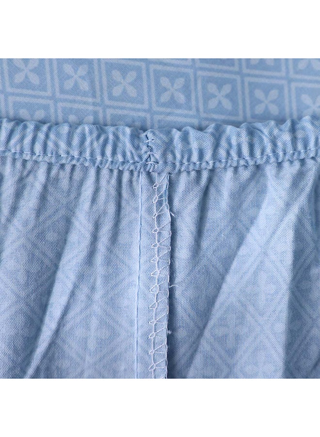 DANUBE HOME Danube Home Bliss 6 Piece King Comforter Set 240x260 cm Lt. Blue | Cotton /Viscos -180 Thread Count Breathable Bedding Sheet And Pillow Cases For Bedroom  - Image 4