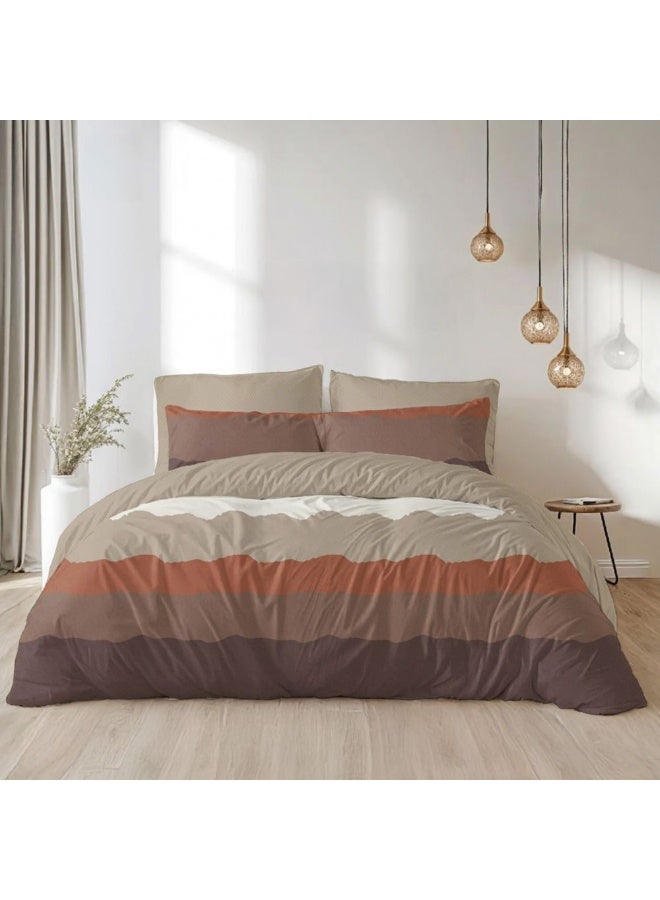 Danube Home Bliss 6 Piece King Comforter Set 240x260 cm Lt. Blue | Cotton /Viscos -180 Thread Count Breathable Bedding Sheet And Pillow Cases For Bedroom - Image 2