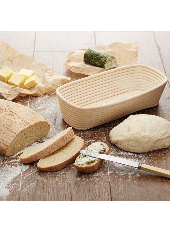 25*15*8CM Bread Proofing Baskets, Oval Dough Proofing Bowls, Perfect for Home Sourdough Bakers Baking (Without Lined） - Image 2