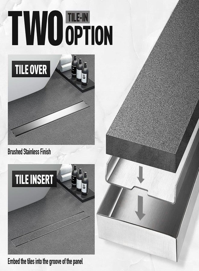ALTON ALD1015, SS-304 Grade, 12-INCH, Tile Insert Bathroom Shower, Matte - Image 3
