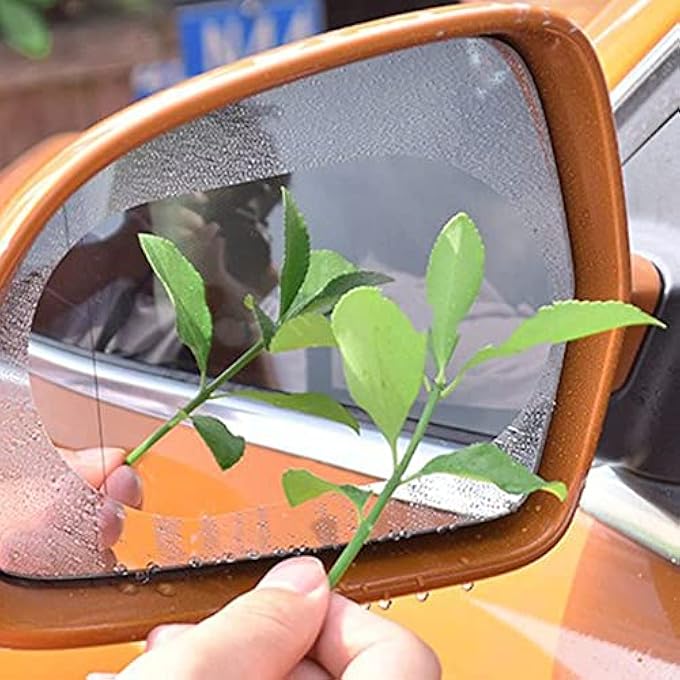 ريحني مرآة خلفية زرقاء ملصق مضاد للضباب من المطر للسيارات والشاحنات والحافلات ملحقات أساسية للسيارات - Image 5