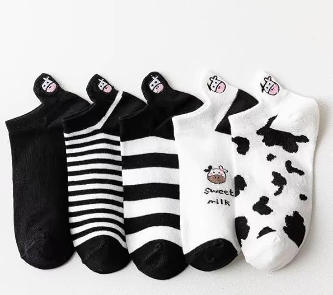 SMARTEDGE Women's Ankle Socks, 5 Pairs with Bonus Gift, Casual Comfort Multiple colors