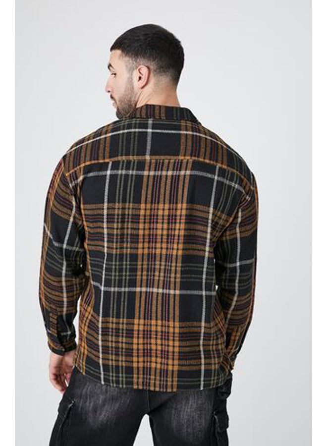 FOREVER 21 Textured Plaid Shirt  - Image 3