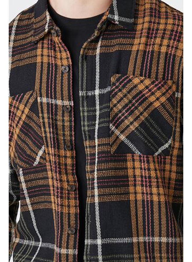 FOREVER 21 Textured Plaid Shirt  - Image 5