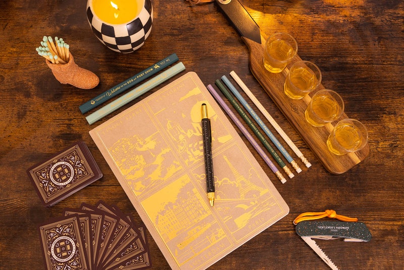 DesignWorks Ink Workplace Shenanigans Engraved Pencil Set Includes 6 Wooden Graphite Pencils with 2 Carpenter Pencils & 4 No. 2 Pencils with Erasers in a Boxed Set - Image 4