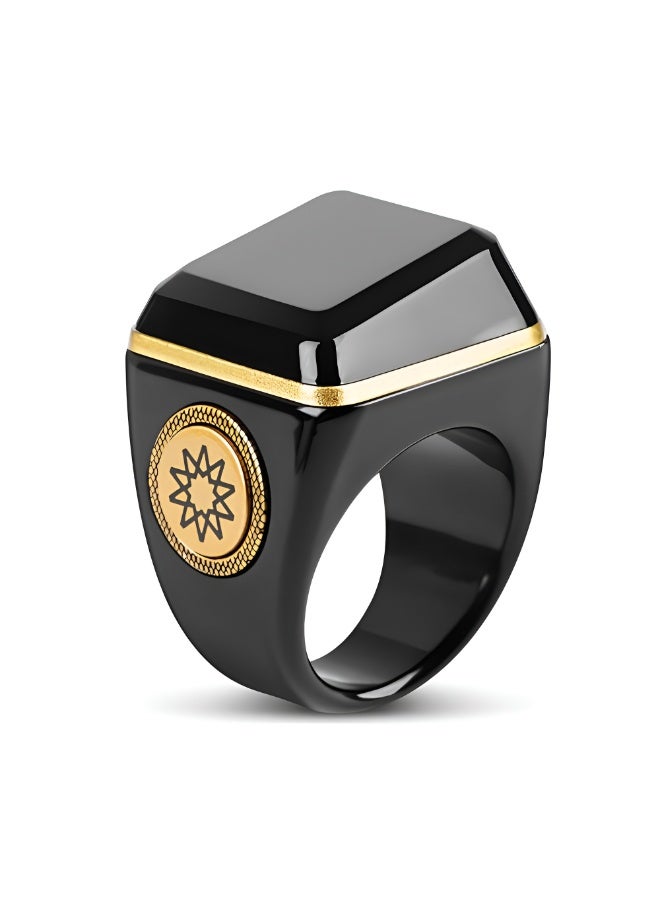 BSTWSH 20mm Smart Tasbih Ring Waterproof with Vibration Reminder Tasbih Counter and Bluetooth Connectivity - Image 1