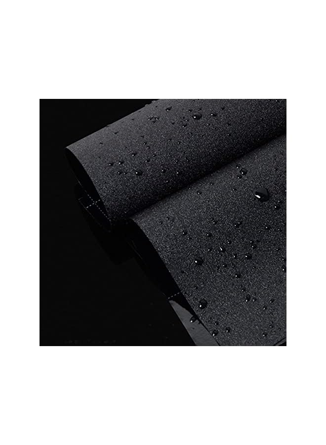 The Bros فيلم نافذة بدون لاصق لاصق ثابت للخصوصية 2 لفة (200 * 45 سم / لفة) حجب كامل 100% للأشعة فوق البنفسجية فيلم تظليل نافذة أسود قابل للإزالة غلاف مصنفر - Image 5