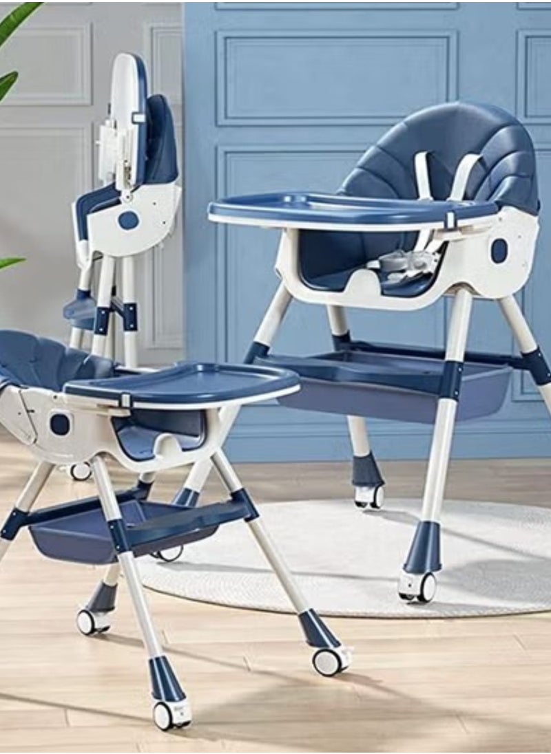 FULL JOY Adjustable Multifunctional Portable Foldable Dining Highchair With Removable Tray  - Image 4