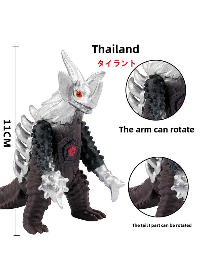 Soft Glue Monster Toy Blazer Monster Full Series Action Figure Children's Toy Soft Glue-Color:67 Little Tyrante - Image 1