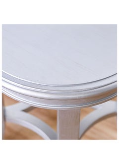 DANUBE HOME Busselton End Table Multifunctional Living Room Table Space Saving Side Table Modern Design Furniture For Home Bedroom L 55 x W 55 x H 60 cm Silver  - Image 3