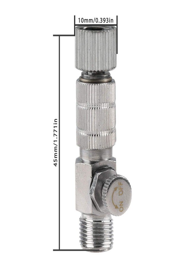 SAGUD Airbrush Quick Release Disconnect Coupler Adapter Kit with Adjustment Valve, Extra 4 Female Fitting & Extra 5 O-Ring Kit, 1/8 Male -1/8 Female Hose Connections - Image 2