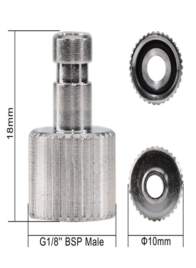 SAGUD Airbrush Quick Release Disconnect Coupler Adapter Kit with Adjustment Valve, Extra 4 Female Fitting & Extra 5 O-Ring Kit, 1/8 Male -1/8 Female Hose Connections - Image 3