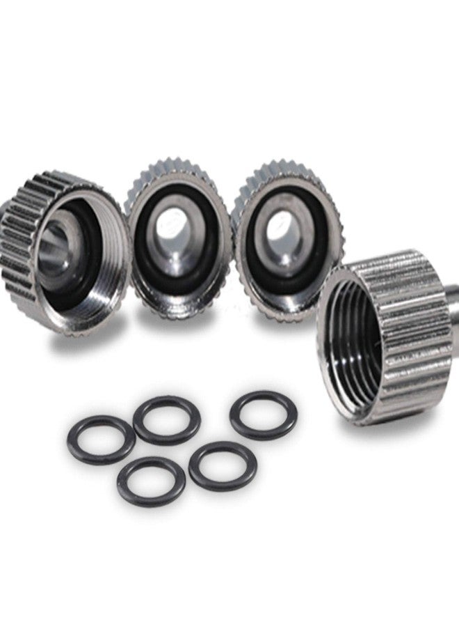 SAGUD Airbrush Quick Release Disconnect Coupler Adapter Kit with Adjustment Valve, Extra 4 Female Fitting & Extra 5 O-Ring Kit, 1/8 Male -1/8 Female Hose Connections - Image 4