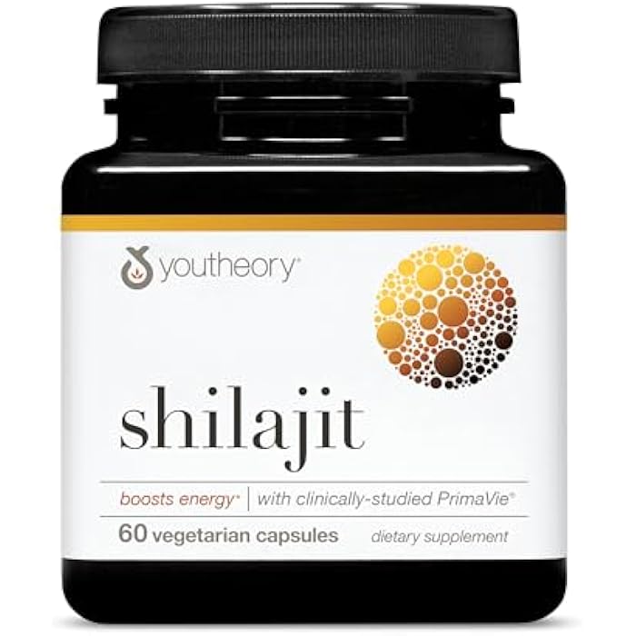 Youtheory Shilajit - PrimaVie Himalayan Shilajit Capsules - Supports Energy, Stamina & Endurance* - Gluten Free - 60 Capsules (30-Day Supply) - Image 1