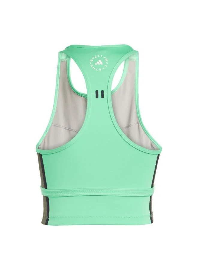 اديداس adidas by Stella McCartney High Neck Crop Top