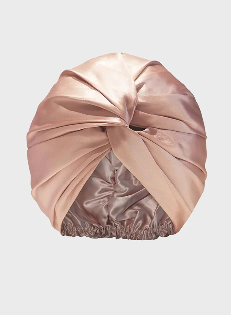 سليب توربان من الحرير الخالص - وردي