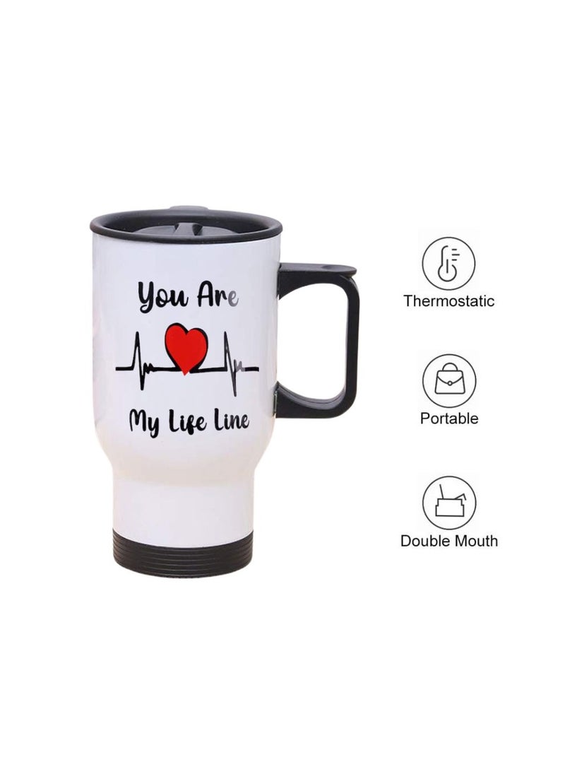 PRINTSHOP4ME Valentine's Day Insulated Travel Mug–Stainless Steel Mug For Hot&Cold Drinks–| Thoughtful Gift Special Someone Birth Day Gifts Travel Mug.  - Image 3