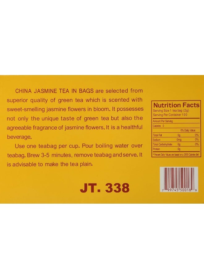 Royal King Jasmine Tea - 100 Tea Bags - Image 2