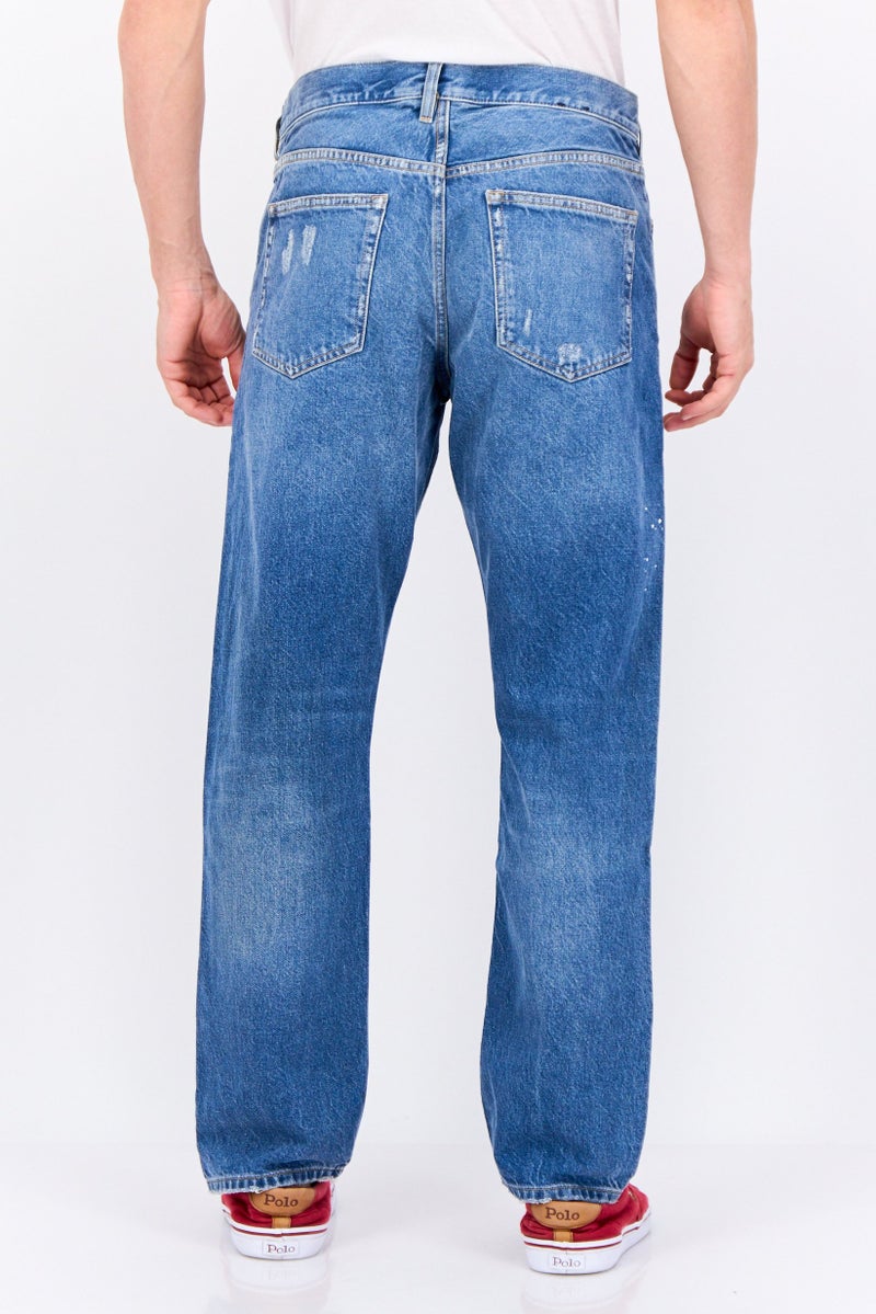 GANT Men Regular Fit Washed No Stretchable Jeans, Blue - Image 4