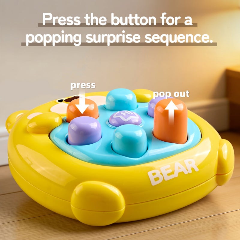 Bear Push And Pop Fidget Toy Sensory Palm Toy No Power Required Toddler Activity - Image 4