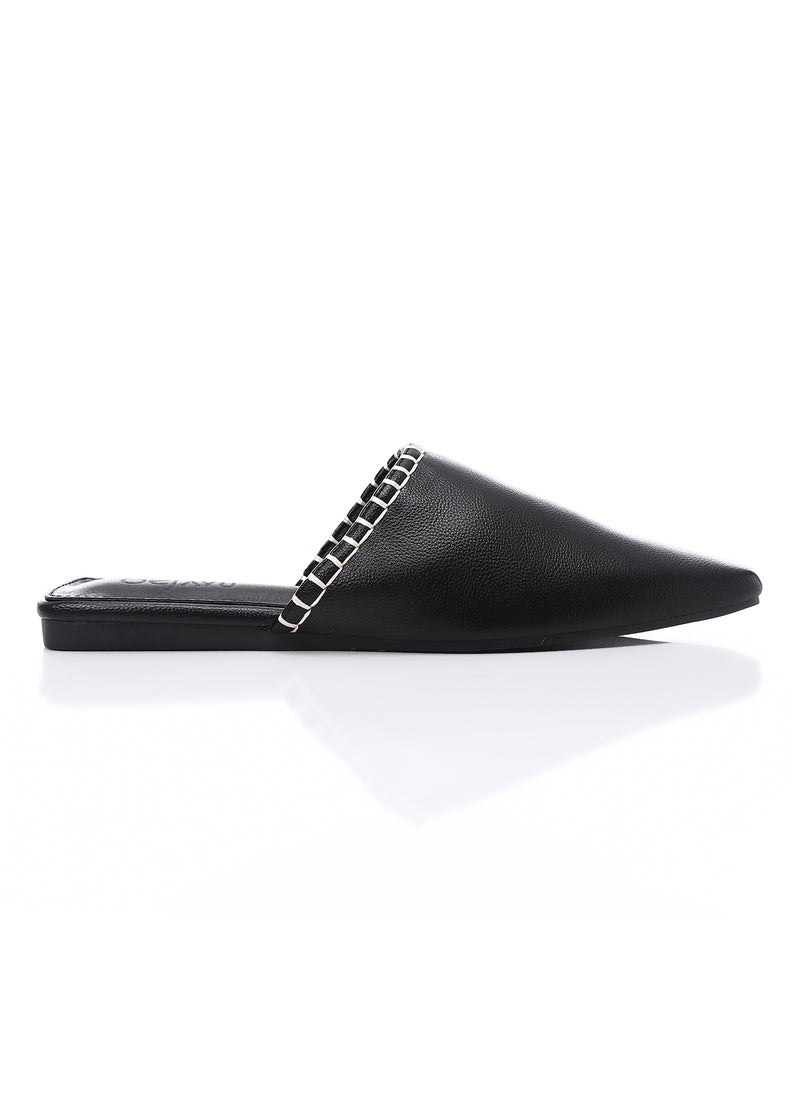 Textured Leather Slip On Black Flat Mules - pzsku/ZC9360FEDBFD3E787B635Z/45/_/1716130662/4dc81212-9e9c-4927-a654-789182dd8a93