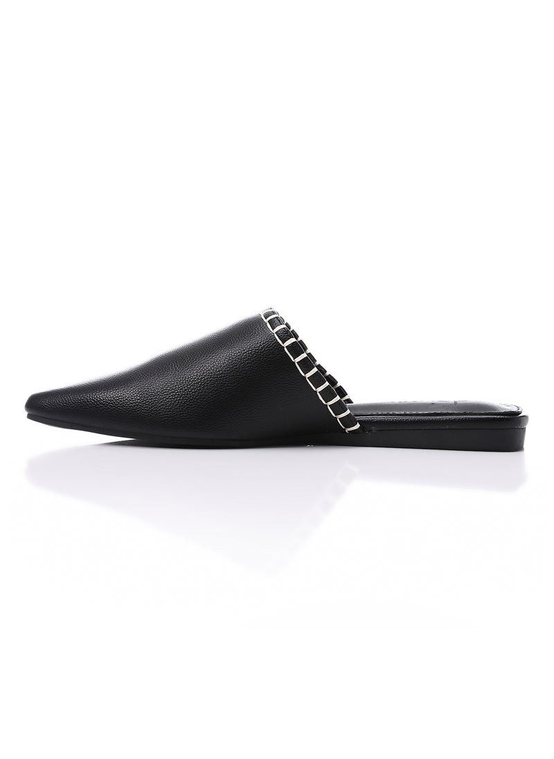 Textured Leather Slip On Black Flat Mules - pzsku/ZC9360FEDBFD3E787B635Z/45/_/1716130663/cf0589d3-3a1a-43dd-9657-7164bb1a21c3