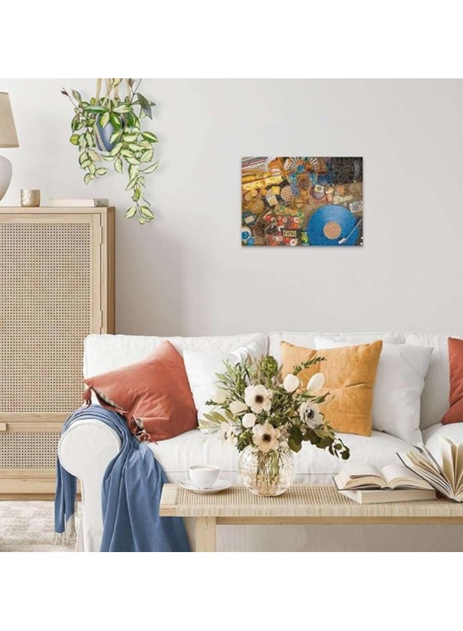 Ravensburger لعبة بازل رافينسبورجر هالو فينيل 500 قطعة - تصميم سجل فينيل متعدد الألوان، بحجم نهائي 49×36 سم، قطع سوفت كليك الفاخرة، تعبئة جاهزة كهدية | 12000773-9 - Image 4