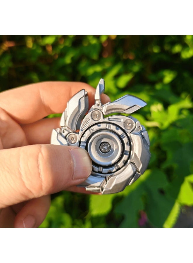 AKSONZ Premium Magnetic Metal Fidget Slider – EDC Stress Relief Toy for Adults, ADHD & Anxiety Sensory Tool, Portable Haptic Gadget - Open Armor Design - Image 2