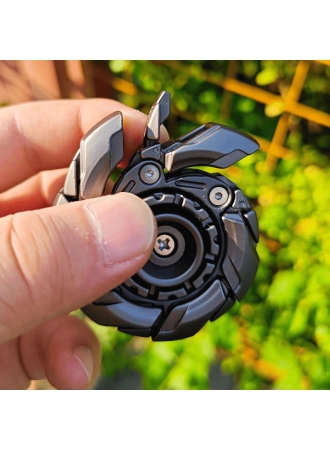 AKSONZ Premium Magnetic Metal Fidget Slider – EDC Stress Relief Toy for Adults, ADHD & Anxiety Sensory Tool, Portable Haptic Gadget - Open Armor Design - Image 3