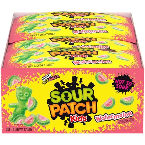 SOUR PATCH KIDS Watermelon Soft  Chewy Gummy Candy Bulk Candy 24  2 oz Bags - Image 1