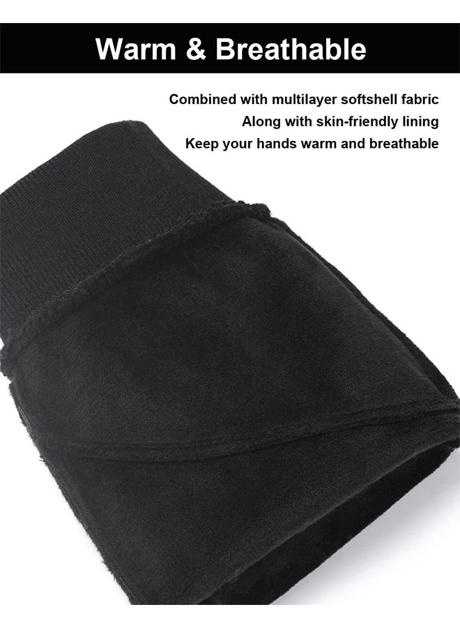 إم إكس إن قفازات الشتاء للرجال والنساء - شاشة تعمل باللمس، دافئة ومقاومة للماء، قفازات الجري وركوب الدراجات والقيادة معدات الطقس البارد - Image 3