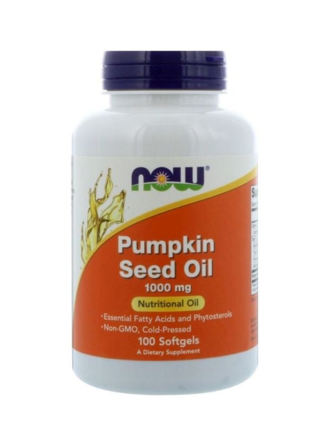 now Pumpkin Seed Oil Dietary Supplement 1000 mg - 100 Softgels