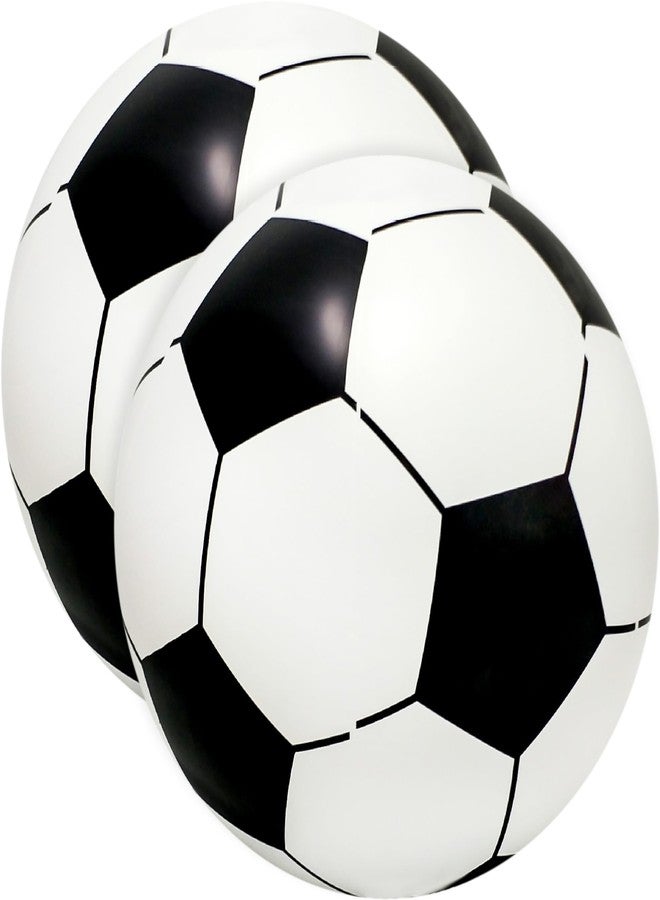 Sonarun 2 Pack 24 Inch Large Inflatable Soccer Balls Giant Beach Game Balls Jumbo Blow Up Soccer Balls Toys for Soccer Ball Sports Outdoor Summer Pool Beach Party Favors - Image 1
