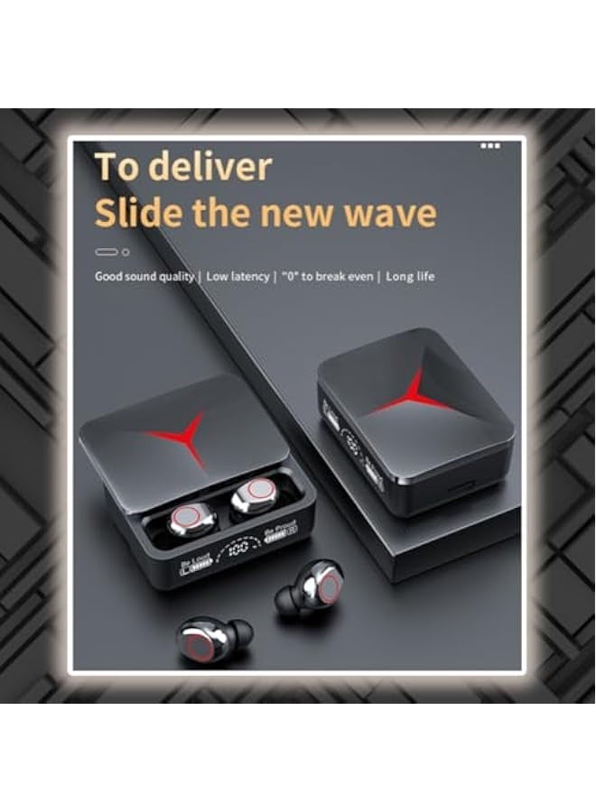 NIBEMINENT Wireless Earbuds, Gaming Headphones (M90 PRO TWS), Noise Cancellation, Waterproof, Sports, Hands-Free Headphones, DJ Studio Headphones and Your Everyday Life  - Image 2
